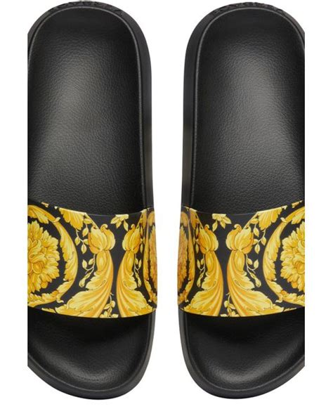 versace slides yellow